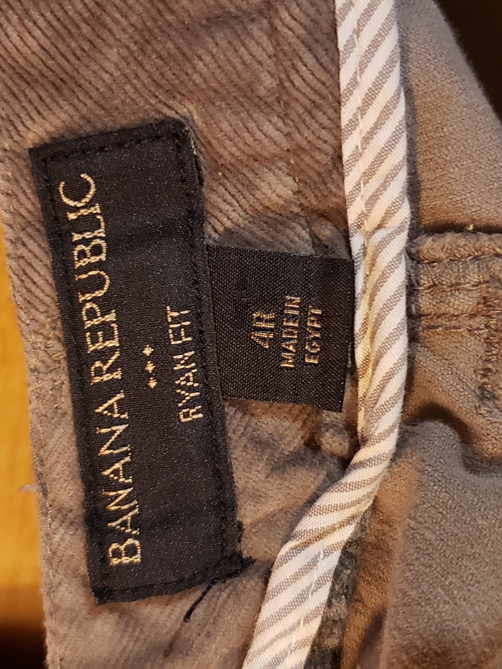Womens Size 4r Ryan Fit Banana Republic Taupe Corduroy Boot Cut Pants - Picture 6 of 7